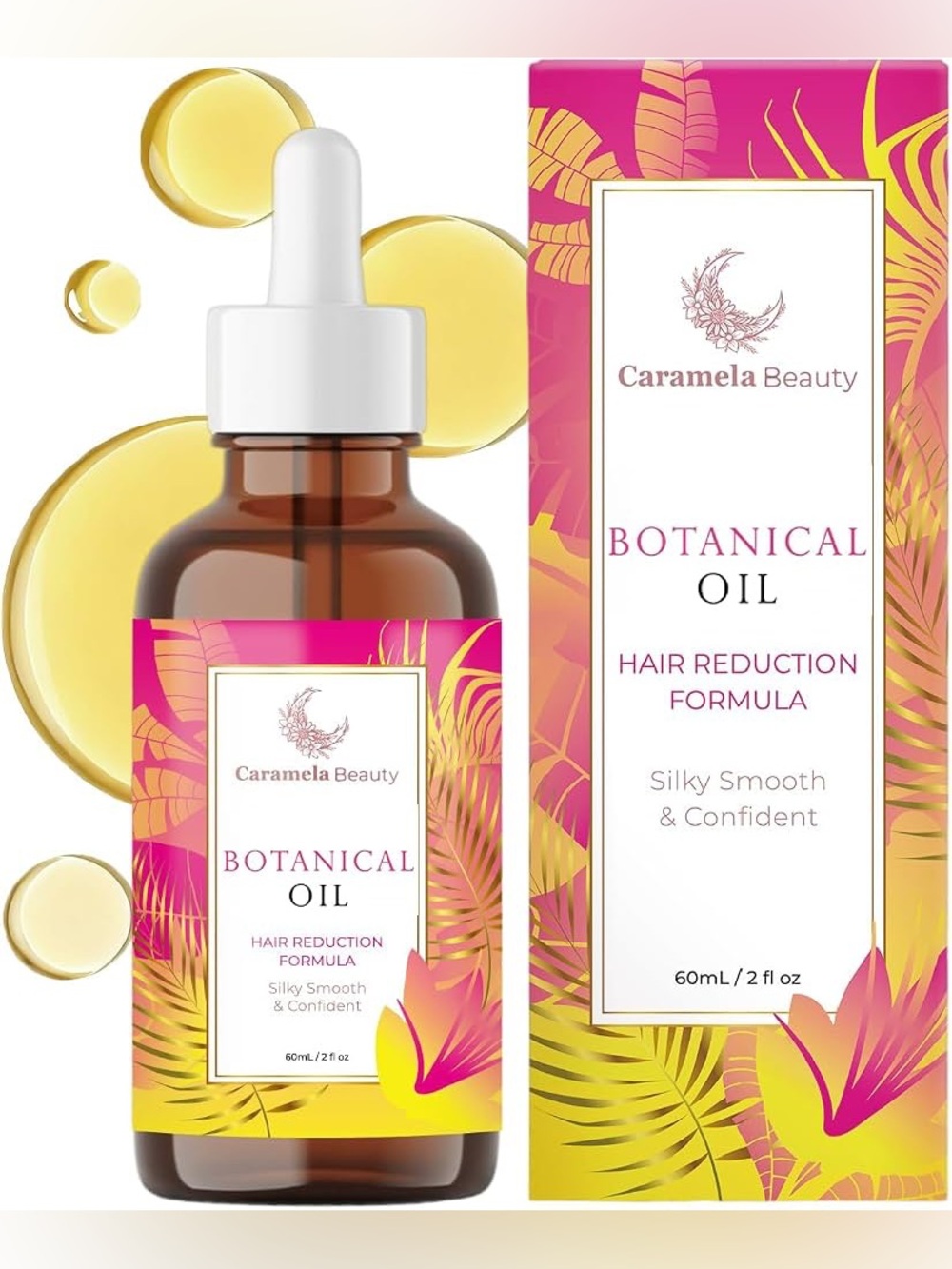 Caramela Beauty Botanical Oil - Pink & Yellow Label